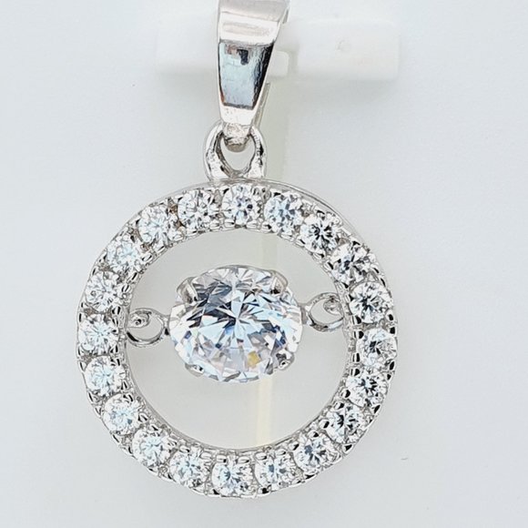 Jewelry - "#925 Sterling Silver Cubic Zircon Pendant for Women/Girls, US925P1132